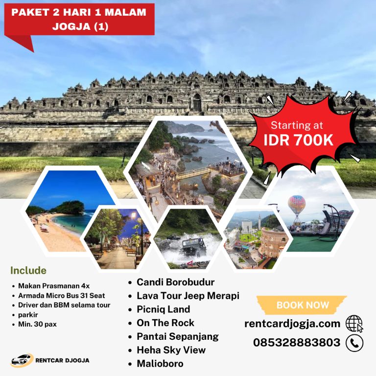 Paket Wisata Jogja_2 hari 1 malam_1- Rentcardjogja_